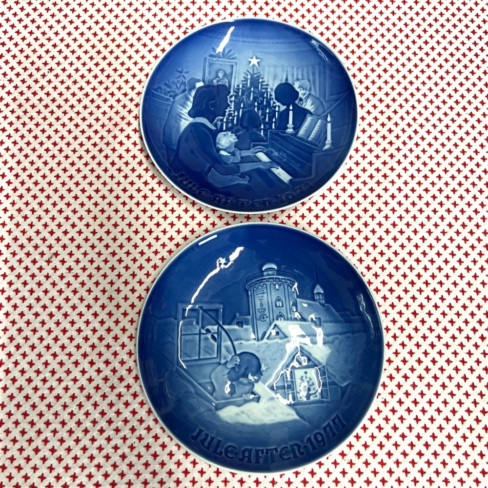 Vintage Copenhagen Christmas plates B&G Christmas at home decor